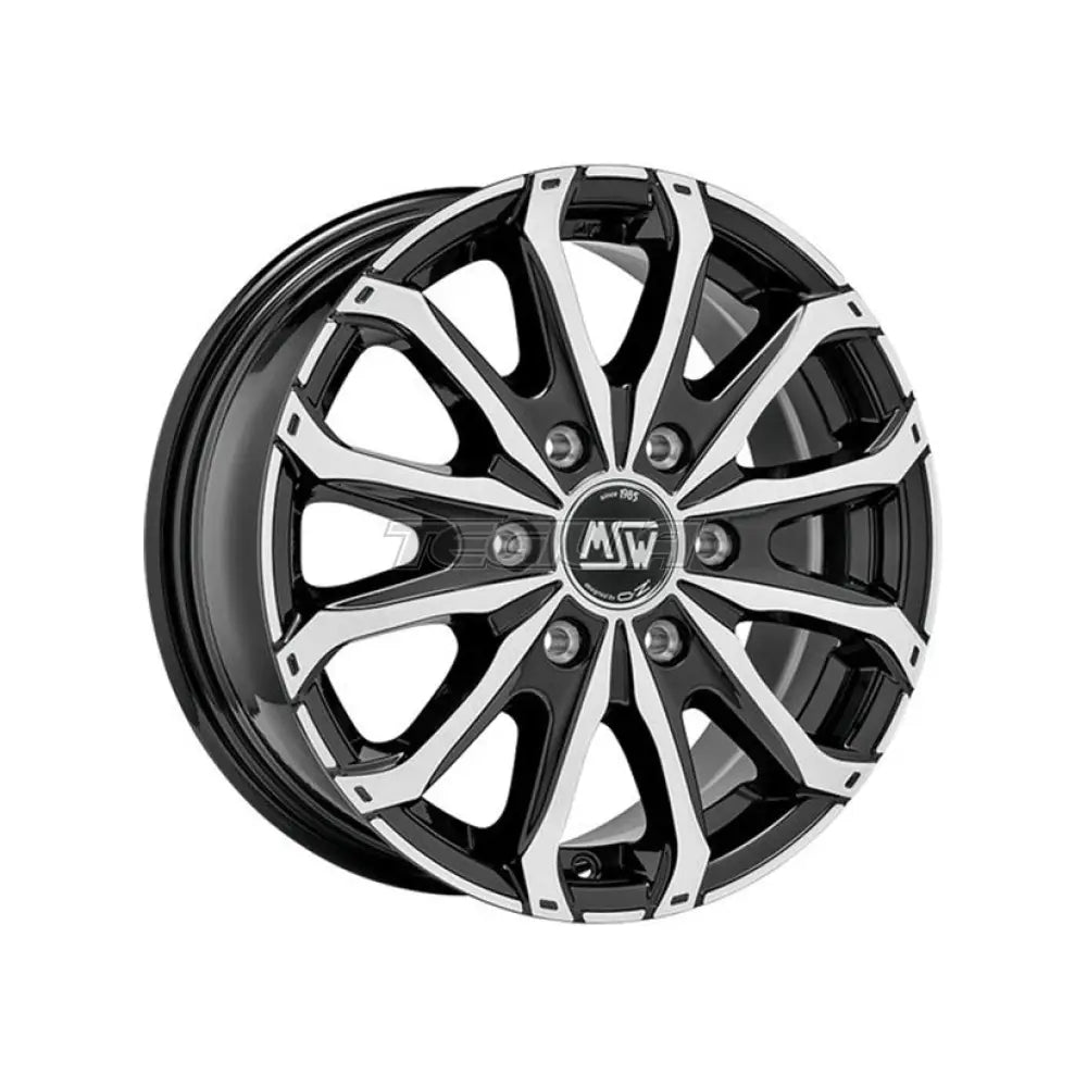 MSW Off-Road & Van 48 Alloy Wheel 15x6.5 ET65 5x118 Gloss Black Full Polished 71.1mm CB
