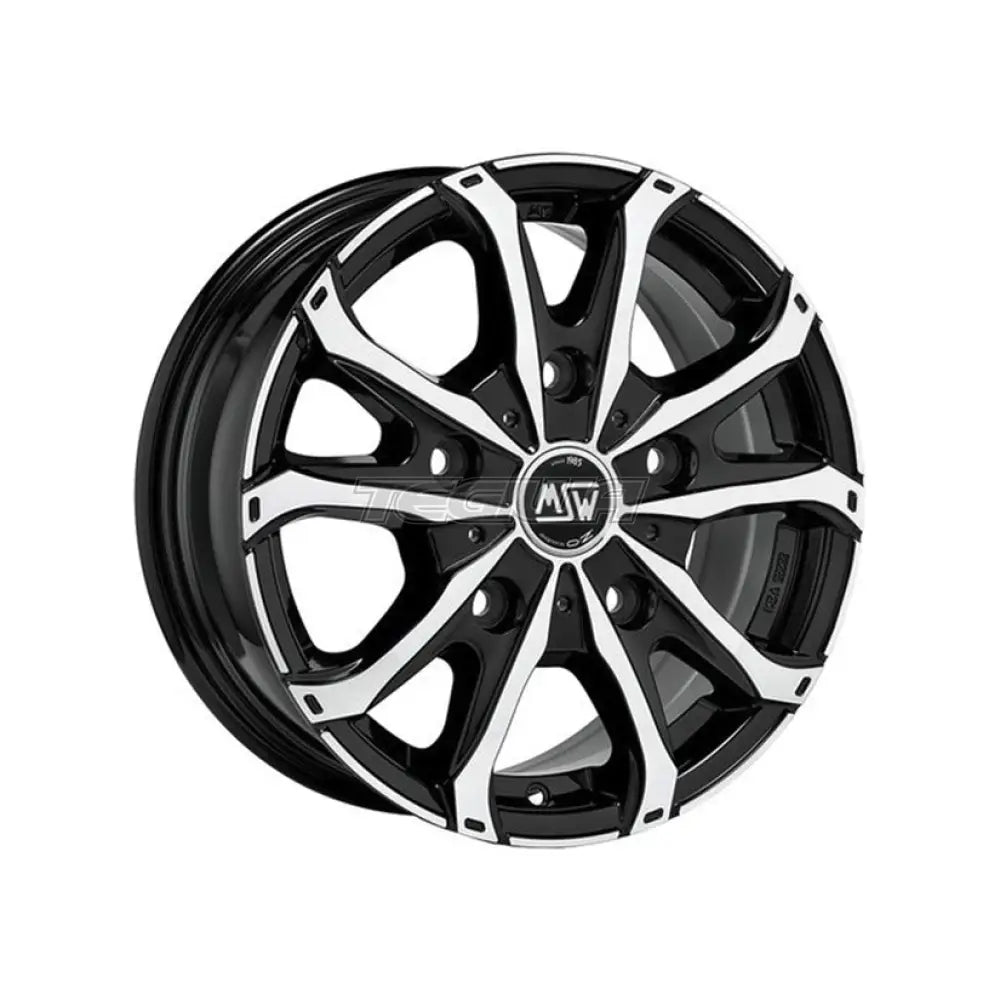 MSW Off-Road & Van 48 Van Alloy Wheel 16x7 ET46 5x108 Gloss Black Full Polished 65.1mm CB