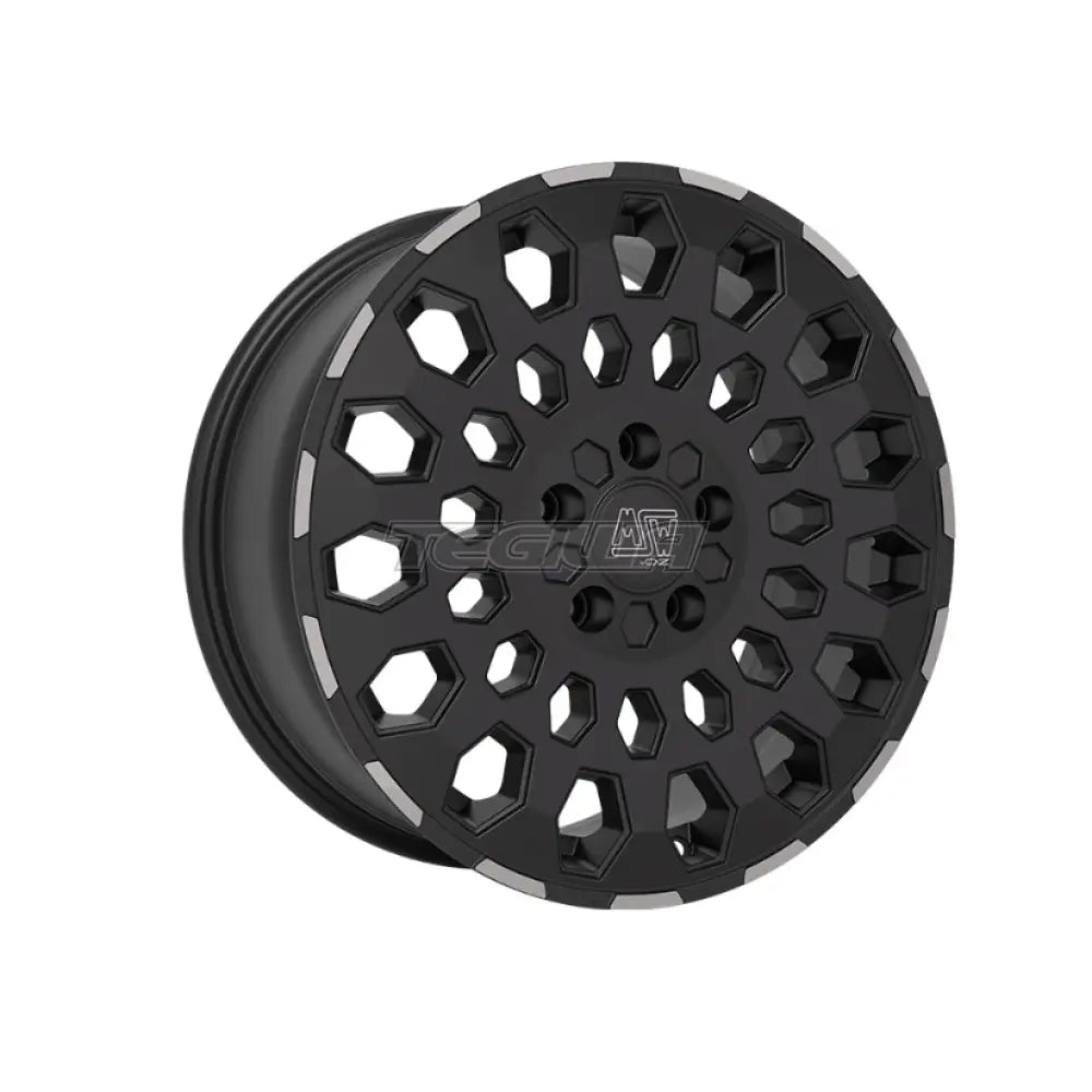 MSW Off-Road & Van 99 Alloy Wheel 17x8 ET45 5x108 Matt Black Polished Lip 65.1mm CB