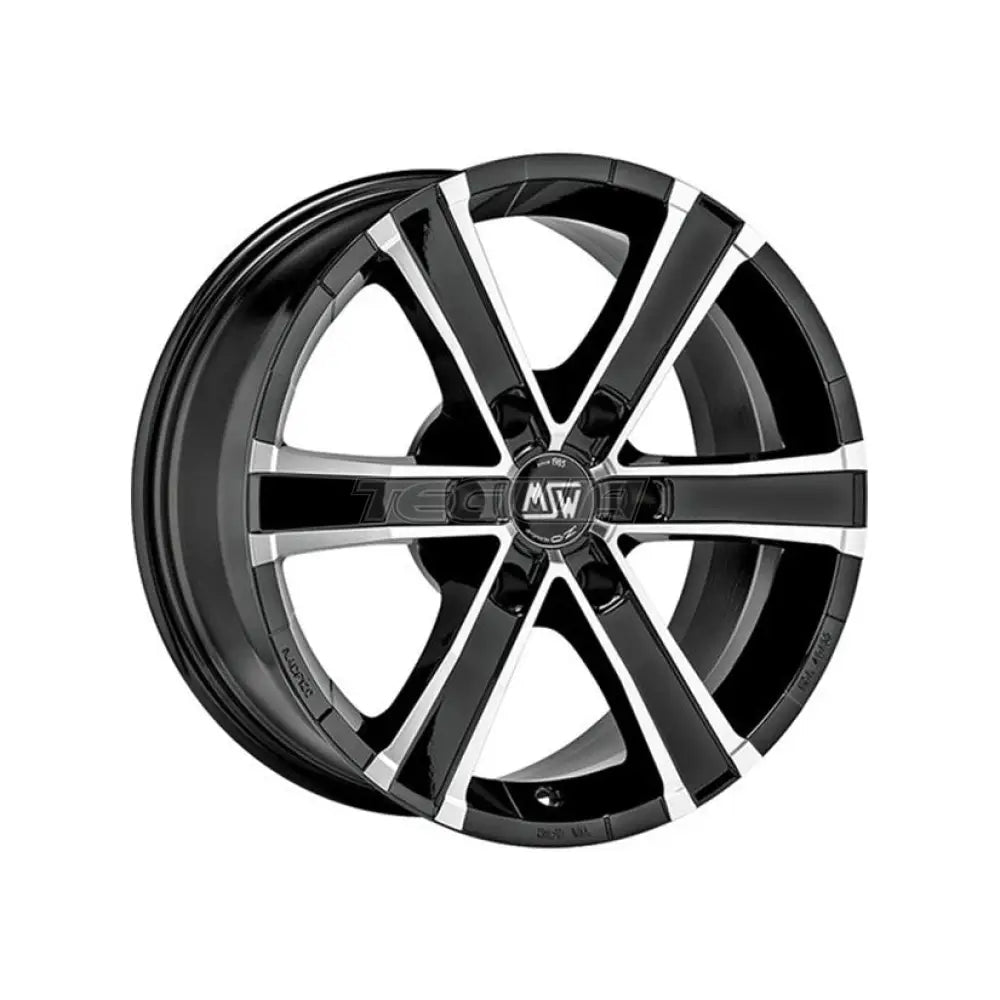 MSW Off-Road & Van Sahara 6 MSW Alloy Wheel 18x8 ET30 6x114.3 Gloss Black Full Polished 66.1mm CB