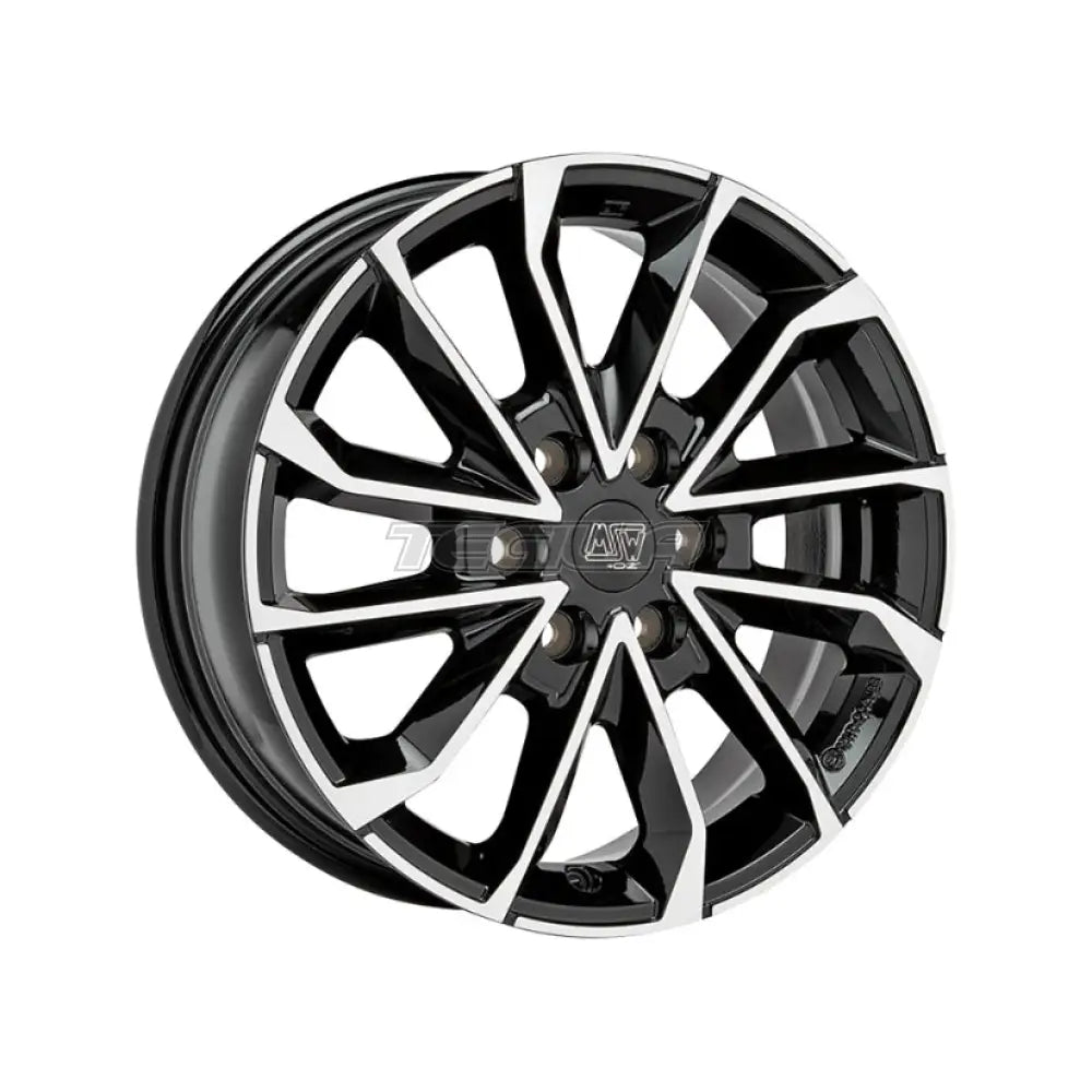 MSW Urban Cross 42 Van Alloy Wheel 17x6.5 ET50 6x120 Gloss Black Full Polished 74.6mm CB