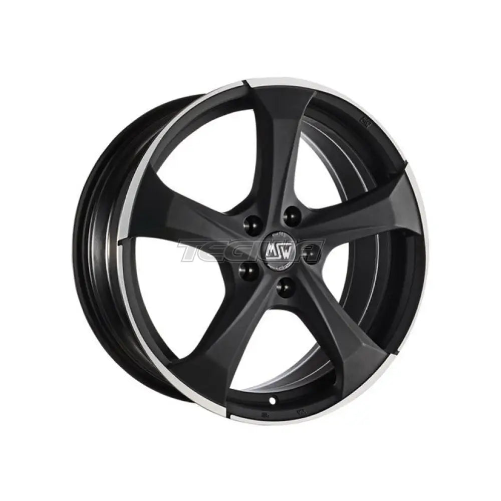 MSW Urban Cross 47 Alloy Wheel 19x8 ET21 5x112 Matt Dark Titanium Full Polished 66.6mm CB