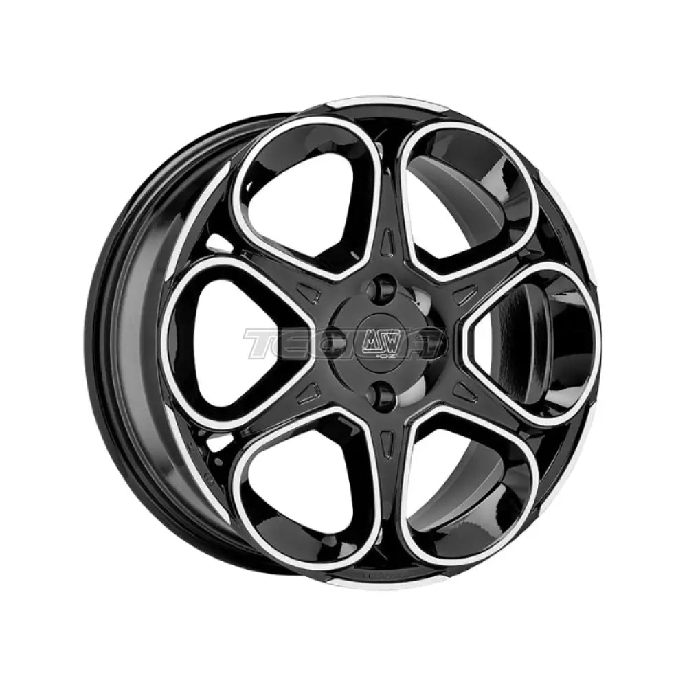 MSW Urban Cross 83 Alloy Wheel 18x7.5 ET35 5x112 Gloss Black Full Polished 73mm CB