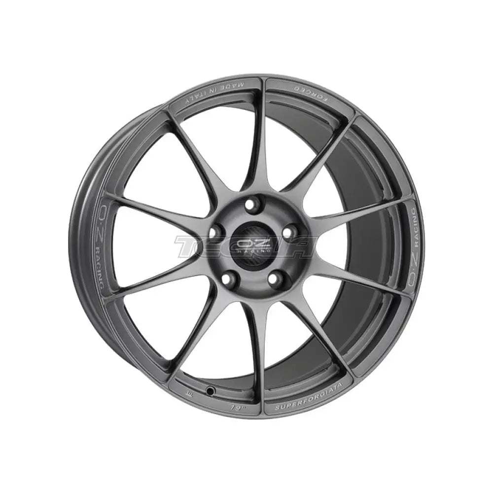 OZ Atelier Forged Superforgiata Alloy Wheel 19x12 ET68 5x130 Racing Grey Milled Lettering 71.5mm CB