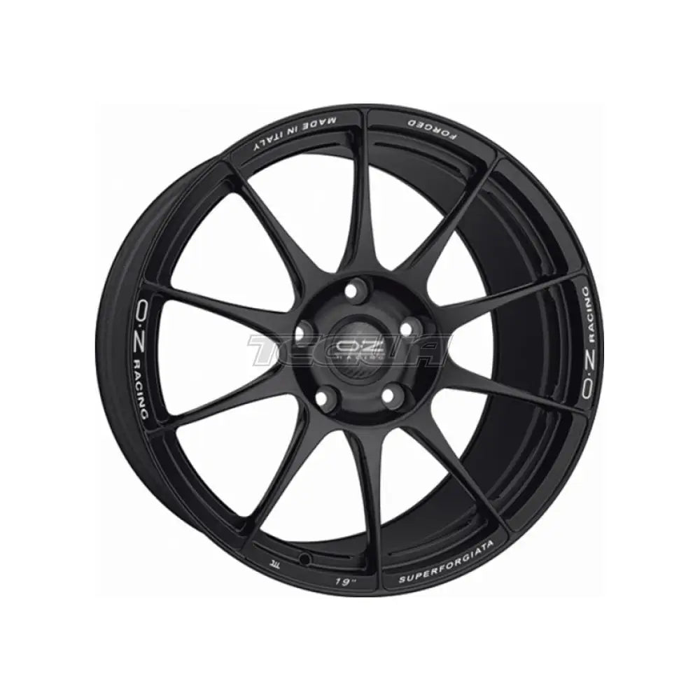 OZ Atelier Forged Superforgiata CL Alloy Wheel 20x8.5 ET32 10x112 Matt Black Milled Lettering 76mm CB