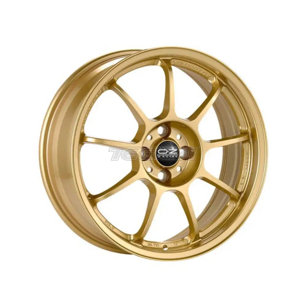 OZ I-Tech Alleggerita HLT 4F Alloy Wheel 17x7 ET37 4x100 Race Gold 68mm CB