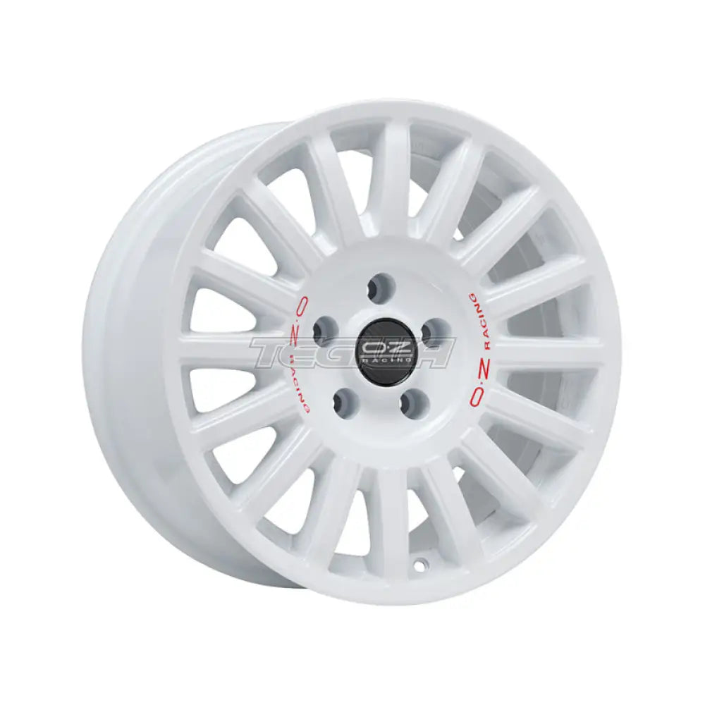 OZ Perform SUV-Offroad Rally Raid Alloy Wheel 18x8.5 ET32 5x130 Race White Red Lettering 71.5mm CB