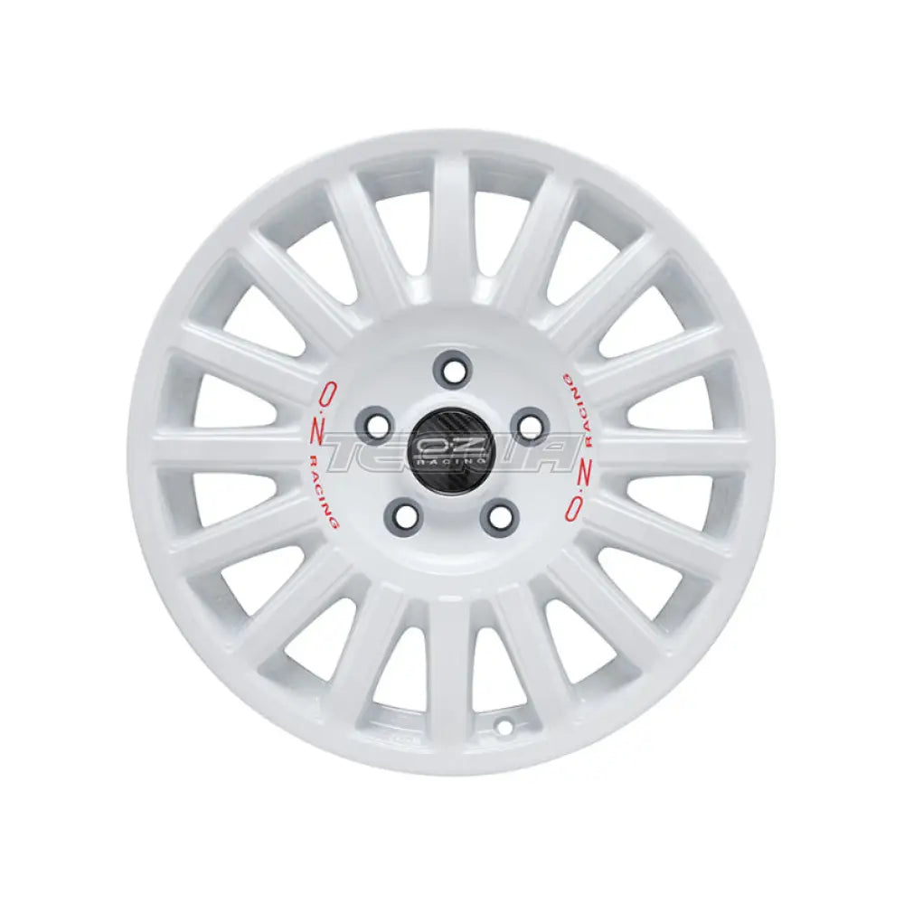 OZ Perform SUV-Offroad Rally Raid Alloy Wheel 18x8.5 ET32 5x130 Race White Red Lettering 71.5mm CB