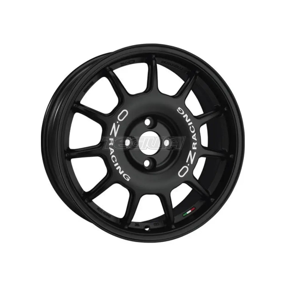 OZ Sport Leggenda Alloy Wheel 17x7 ET37 4x100 Matt Black White Lettering 68mm CB
