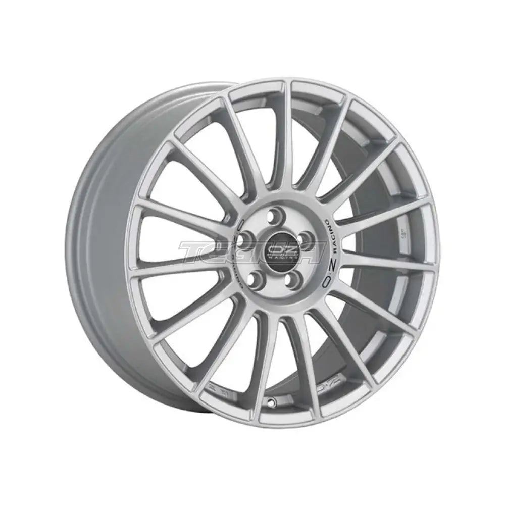 OZ Sport Superturismo LM Alloy Wheel 17x7 ET42 4x100 Matt Race Silver Black Lettering 68mm CB
