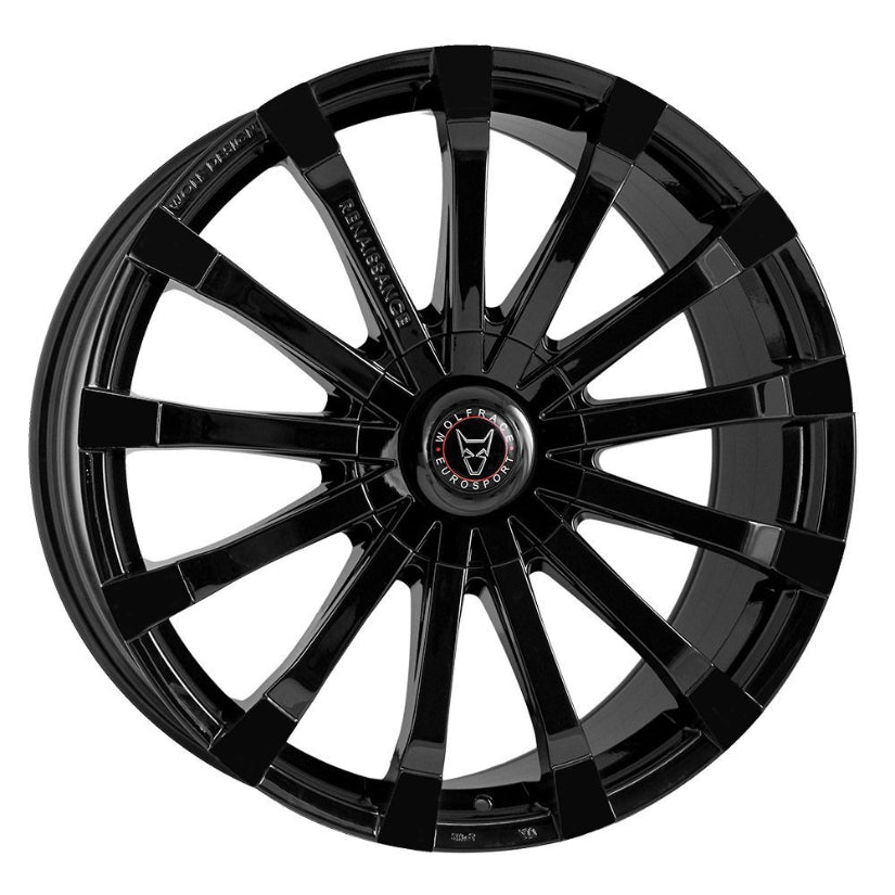 Wolfrace Eurosport Renaissance Alloy Wheel 18x8.5 ET35 6x114 Gloss Black 110mm CB