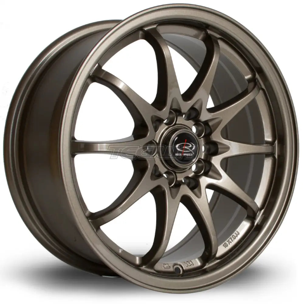 Rota Fighter Alloy Wheel 16x7 ET40 4x100,4x114 Bronze 73mm CB