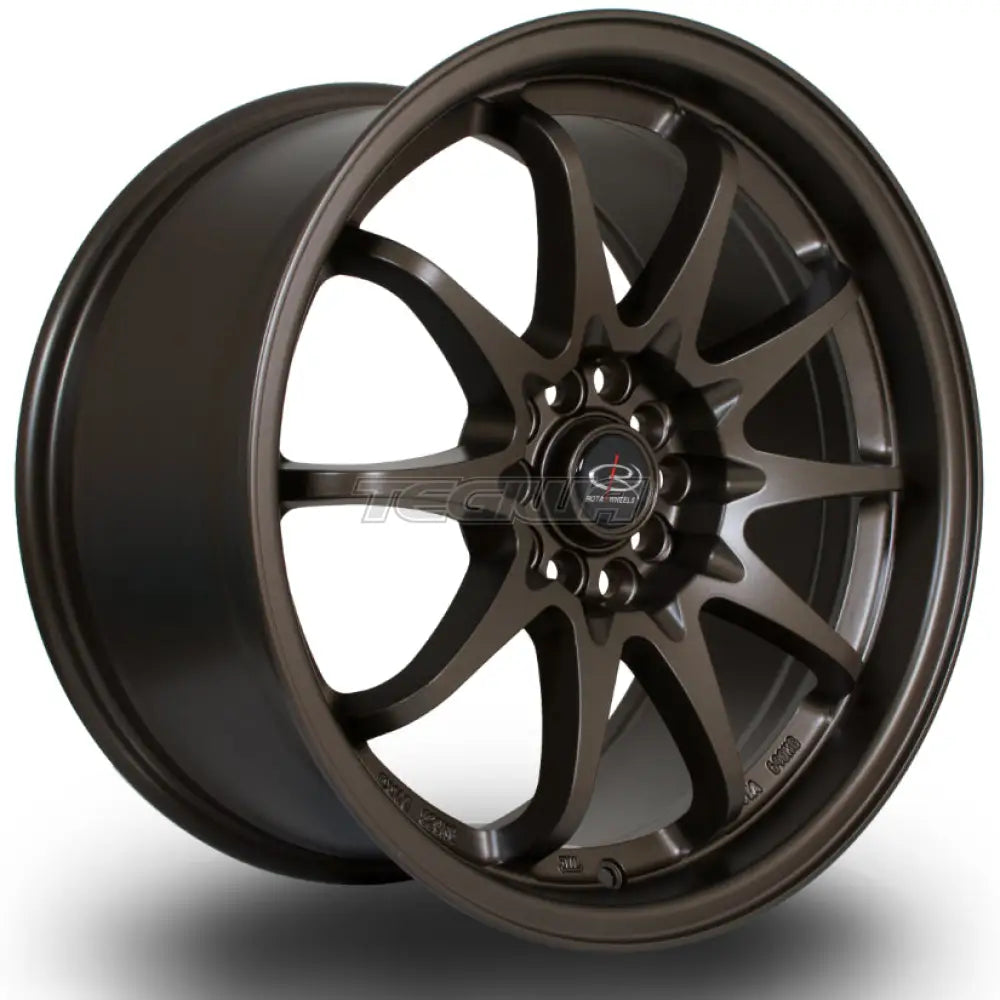 Rota Fighter Alloy Wheel 17x9 ET50 5x100,5x114 Matt Bronze 3 73mm CB
