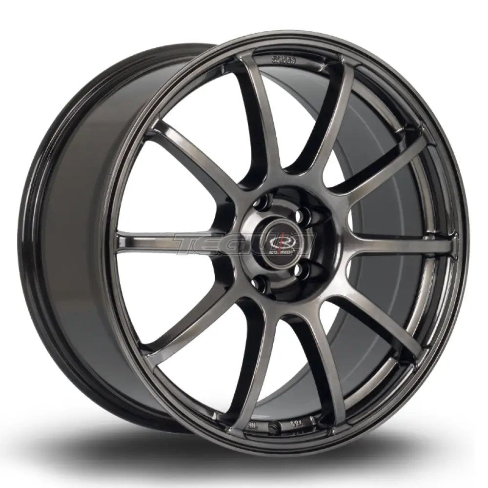 Rota Force Alloy Wheel 18x8.5 ET42 5x108 Hyper Black 73mm CB