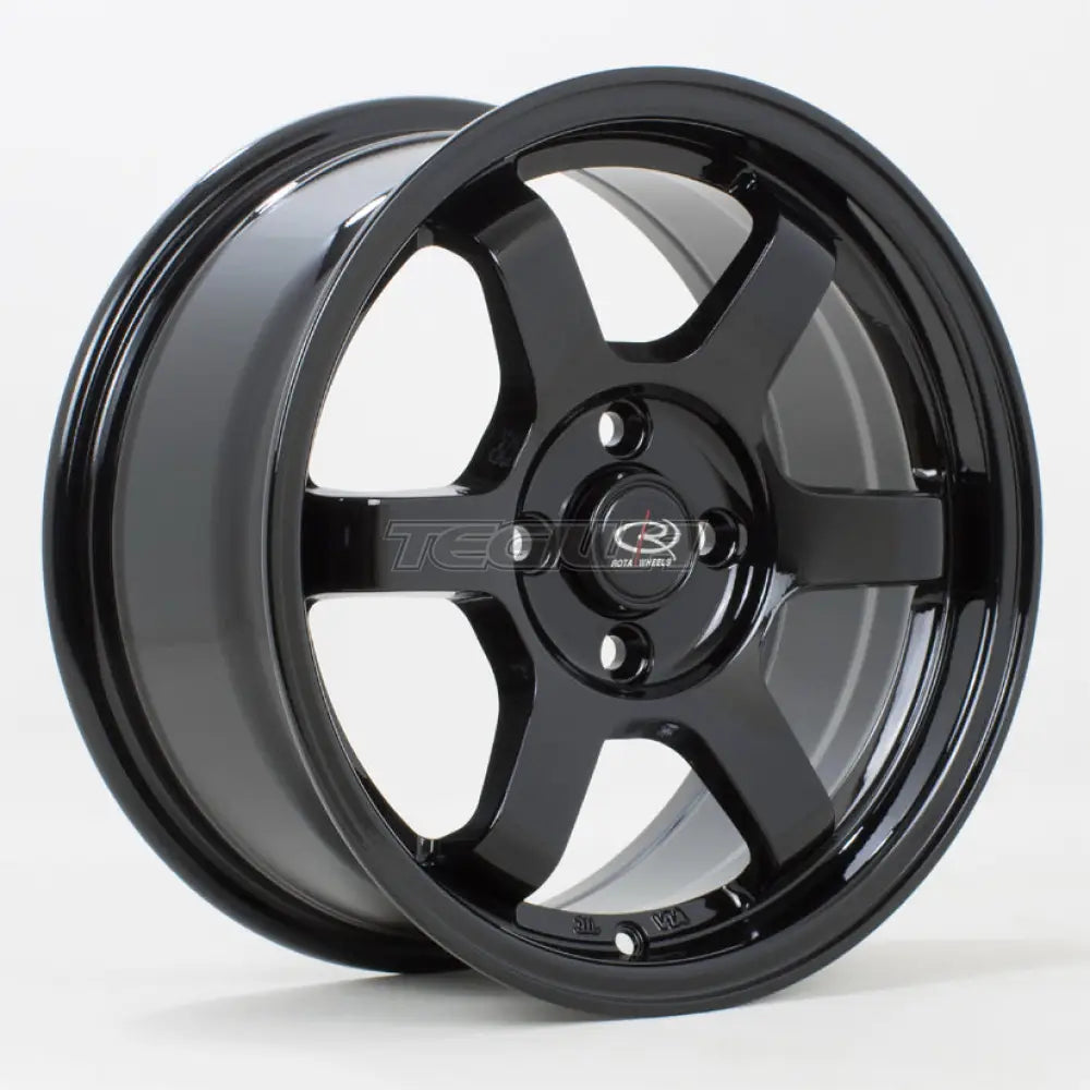 Rota Grid Alloy Wheel 15x7 ET40 4x100 Black 67.1mm CB