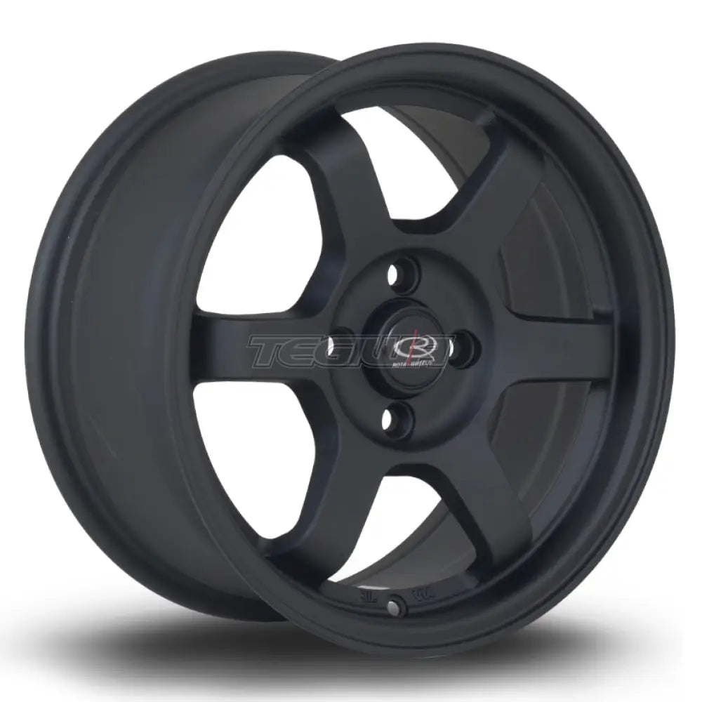 Rota Grid Alloy Wheel 15x7 ET40 4x100 Flat Black 2 67.1mm CB