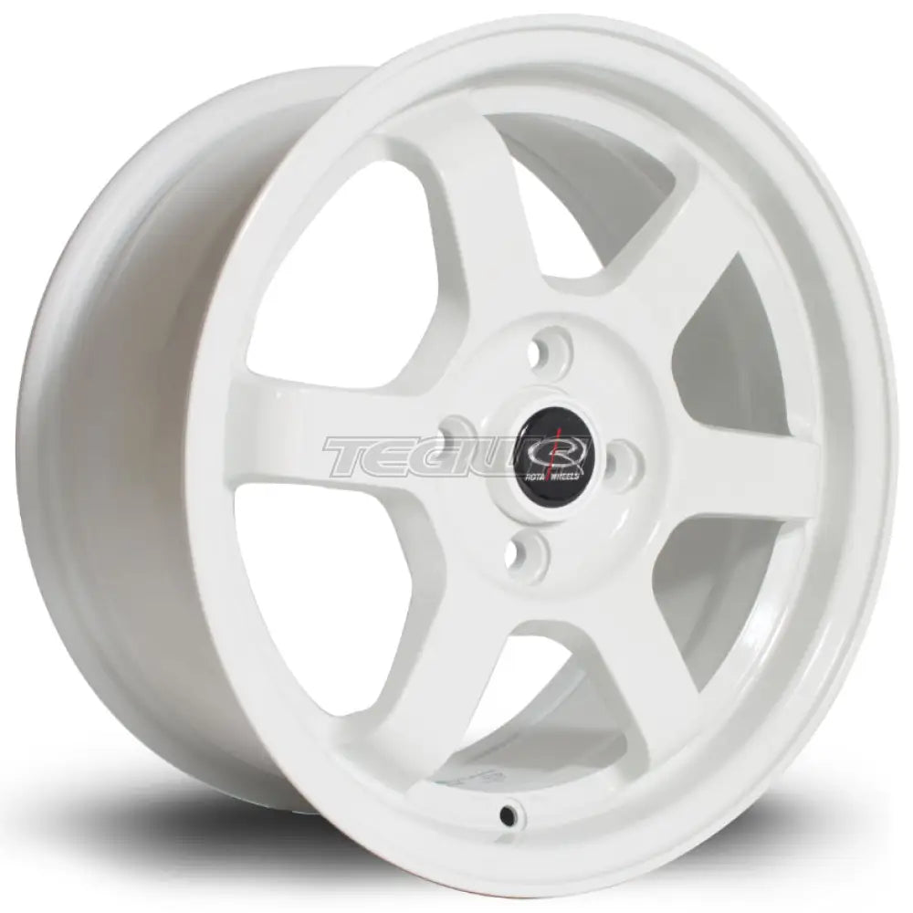 Rota Grid Alloy Wheel 15x7 ET40 4x100 White 67.1mm CB