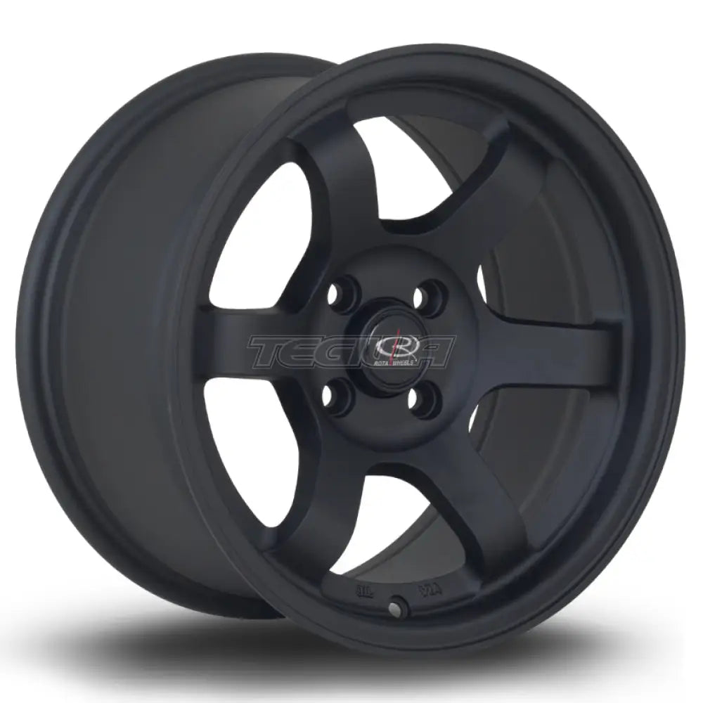 Rota Grid Alloy Wheel 15x8 ET20 4x100 Flat Black 2 67.1mm CB