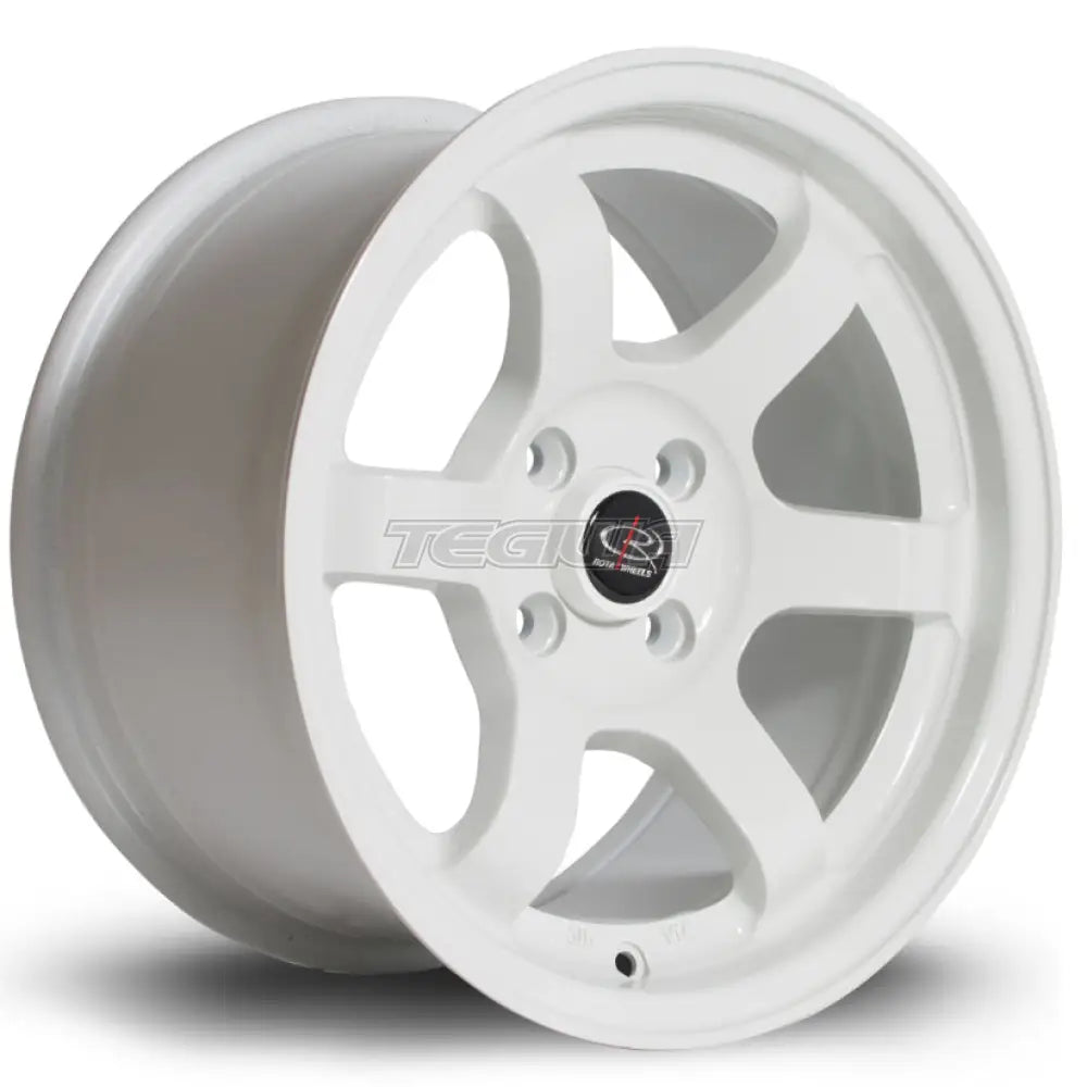 Rota Grid Alloy Wheel 15x8 ET20 4x100 White 67.1mm CB