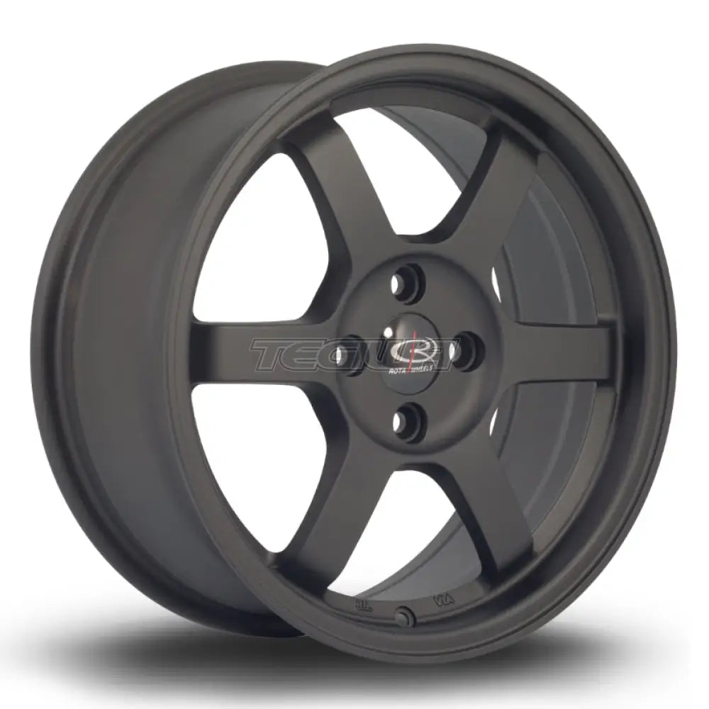Rota Grid Alloy Wheel 16x7 ET40 5x114 Flat Black 2 73mm CB