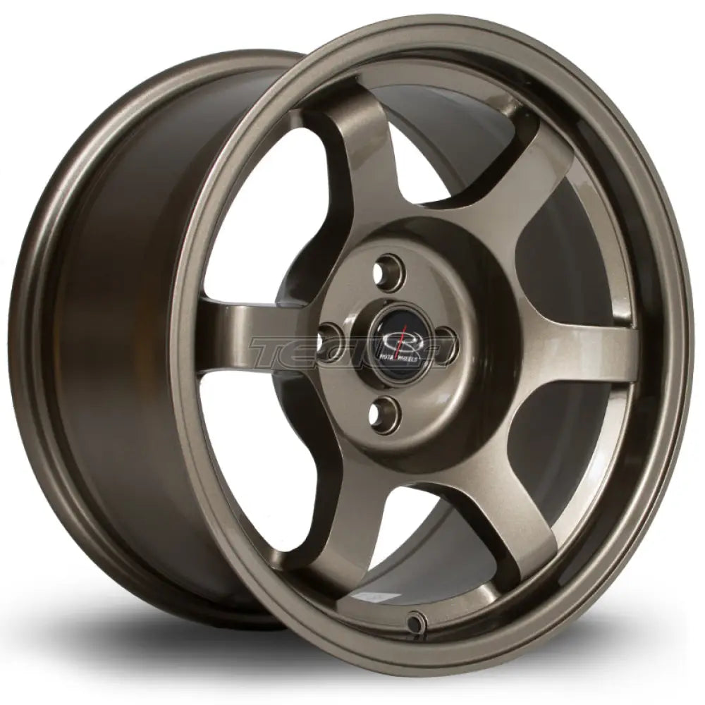 Rota Grid Alloy Wheel 16x8 ET10 4x100 Bronze 67.1mm CB