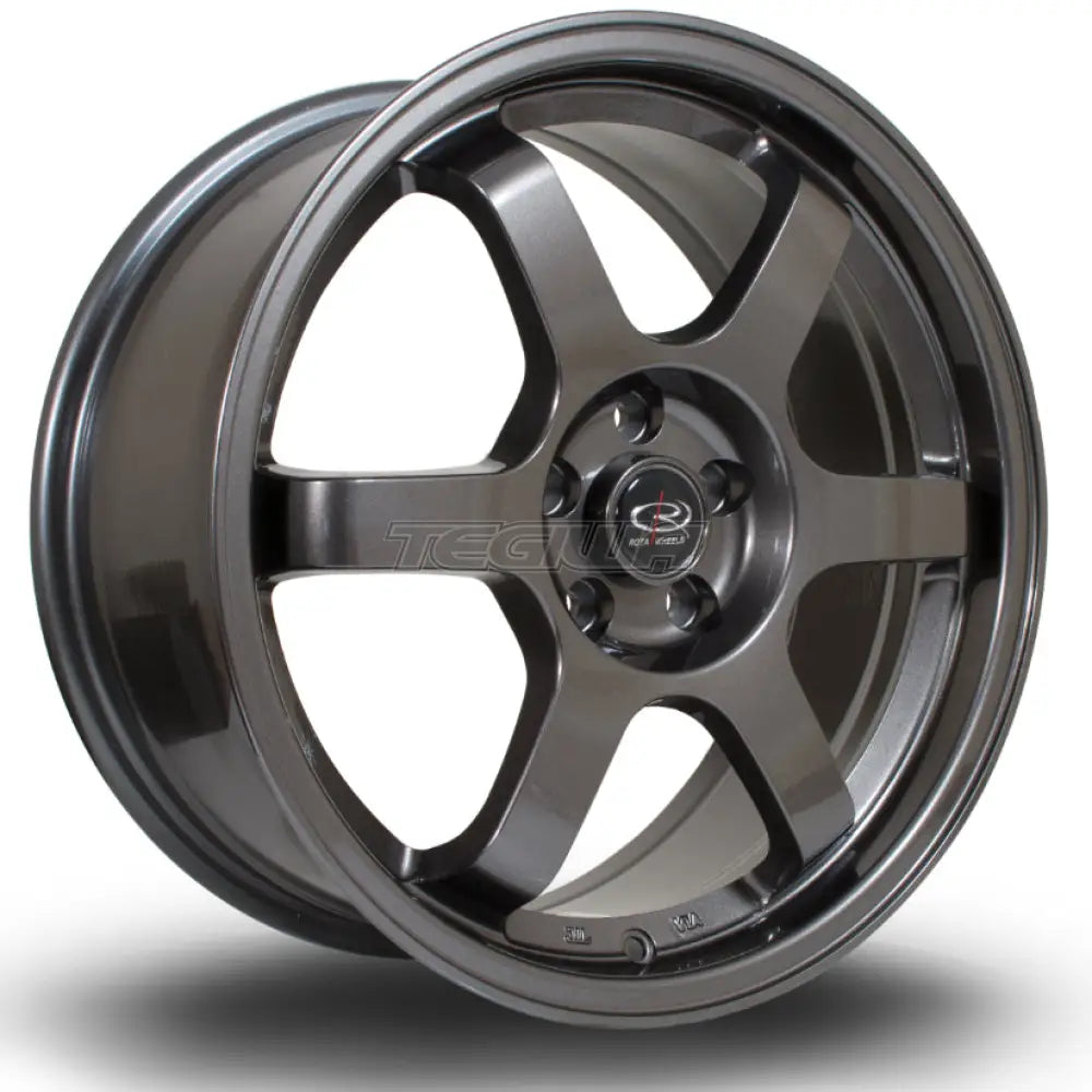 Rota Grid Alloy Wheel 17x7.5 ET45 5x100 Gunmetal 73mm CB