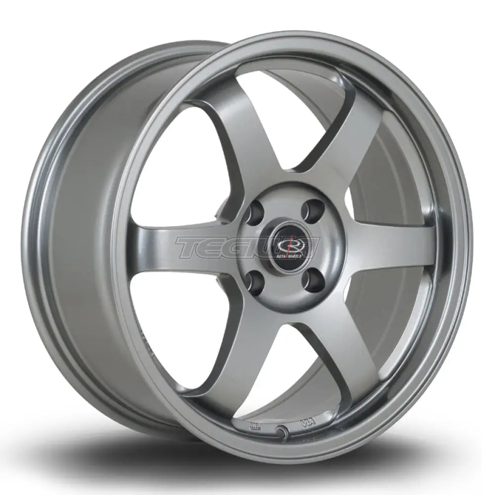 Rota Grid Alloy Wheel 17x8 ET35 4x100 Steelgrey 73mm CB