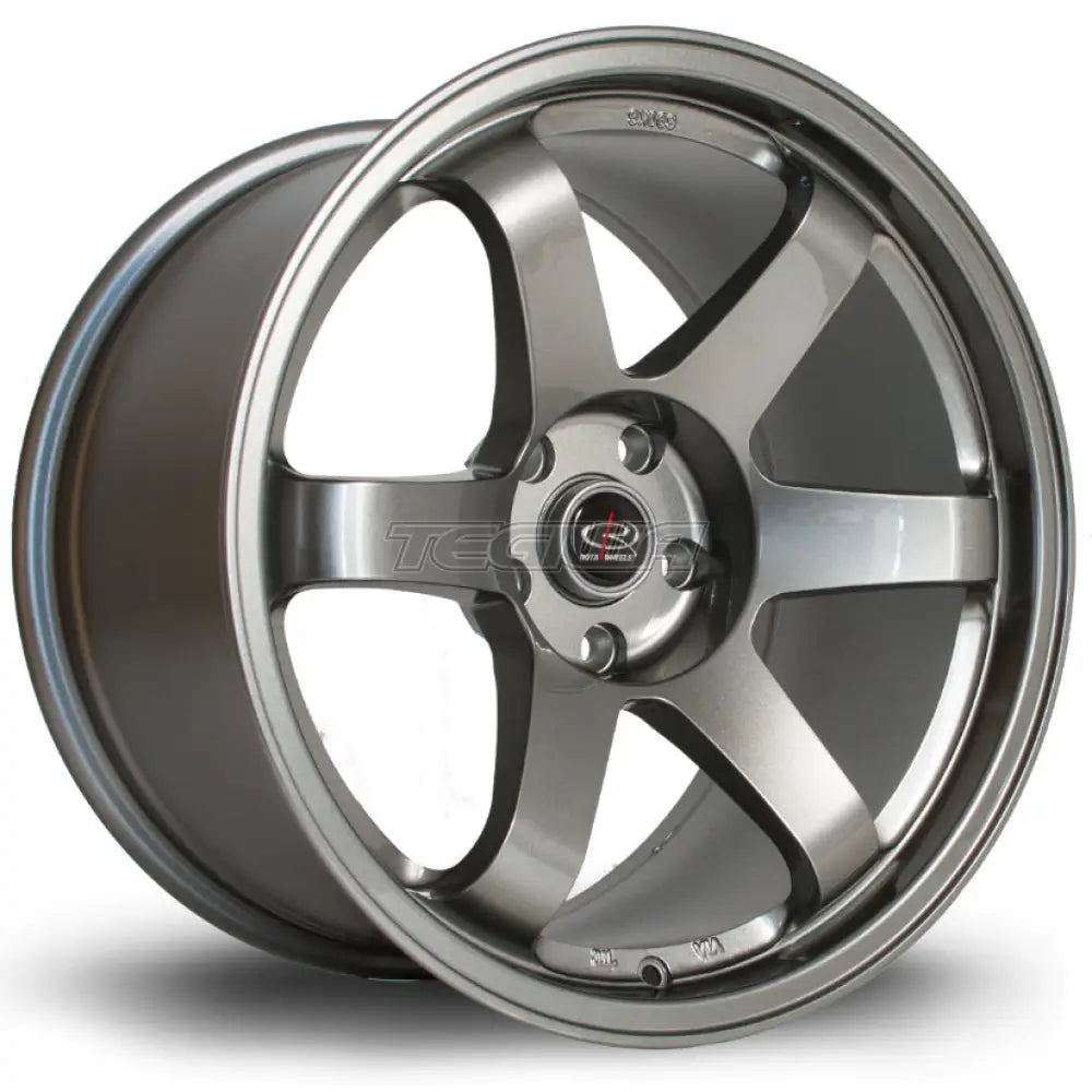 Rota Grid Alloy Wheel 18x9.5 ET30 5x114 Steelgrey 73mm CB