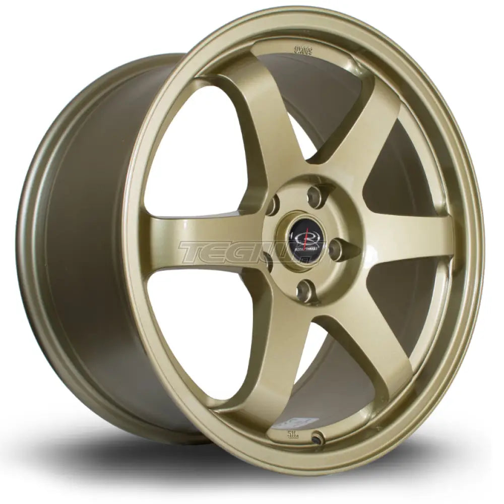 Rota Grid Alloy Wheel 18x9 ET44 5x114 Gold 73mm CB