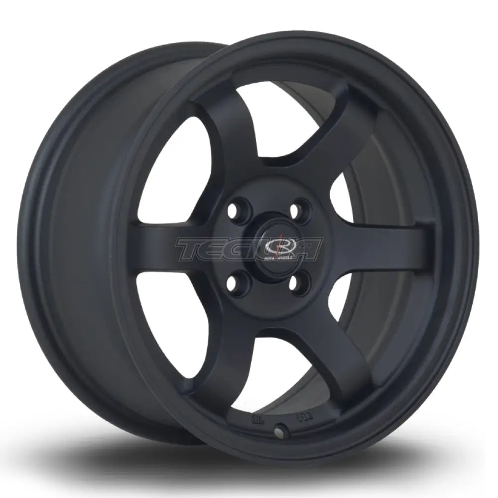 Rota Grid Max Alloy Wheel 15x7 ET20 5x114 Flat Black 2 73mm CB
