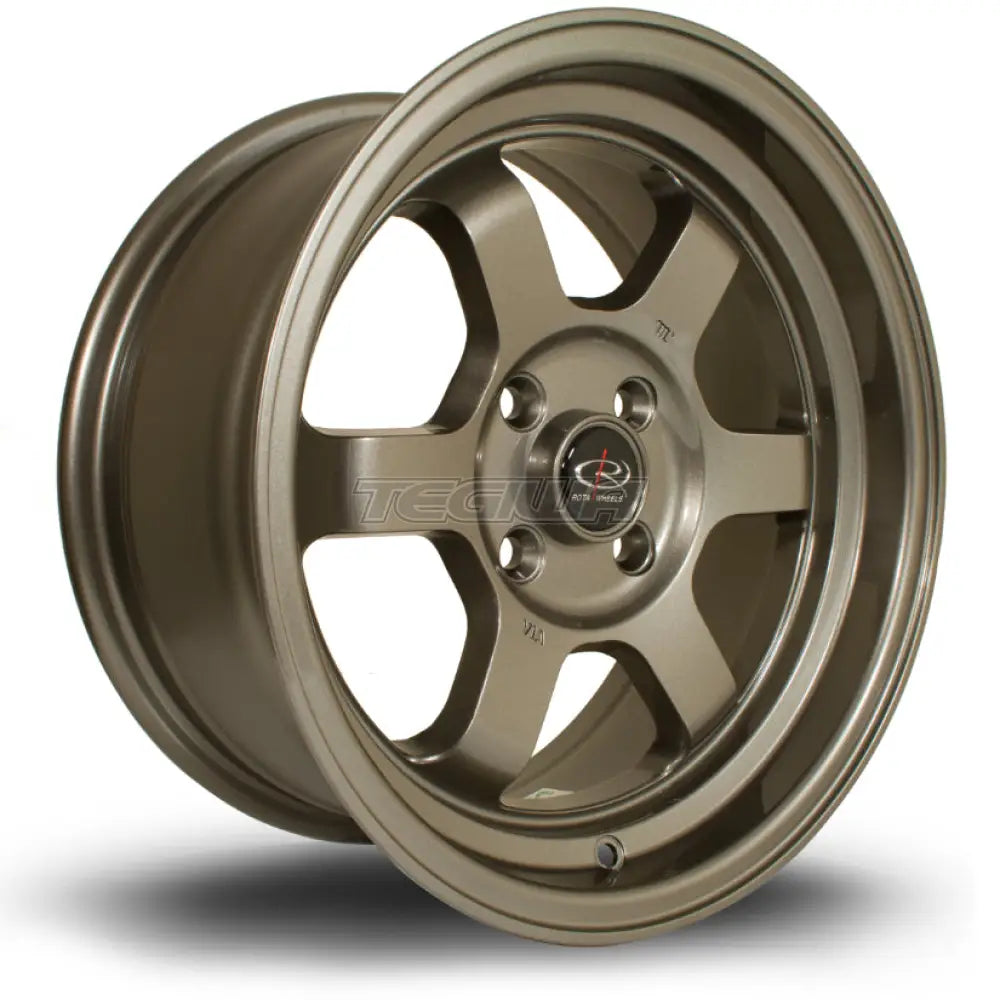Rota Grid-V Alloy Wheel 15x7 ET20 4x100 Bronze 67.1mm CB
