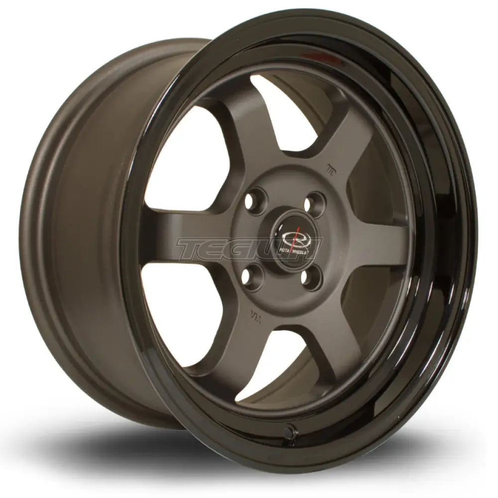 Rota Grid-V Alloy Wheel 15x7 ET20 4x100 Flat Gunmetal 67.1mm CB