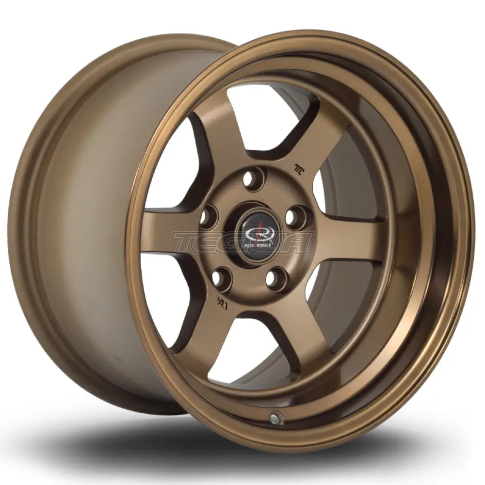 Rota Grid-V Alloy Wheel 15x9 ET0 5x114 Speed Bronze 73mm CB
