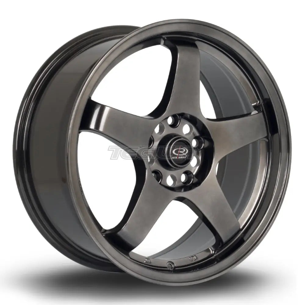 Rota GTR Alloy Wheel 17x7.5 ET45 5x114 Hyper Black 73mm CB