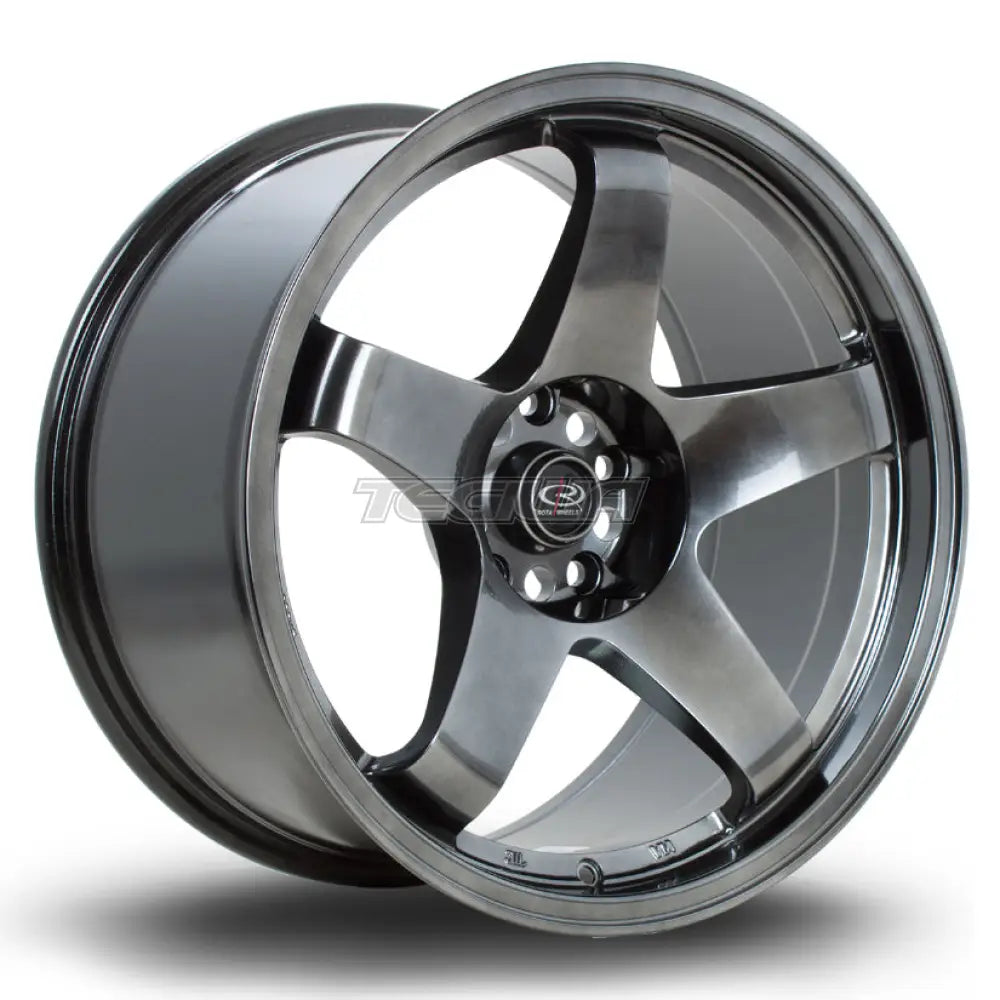 Rota GTR Alloy Wheel 18x9.5 ET12 5x114 Hyper Black 73mm CB