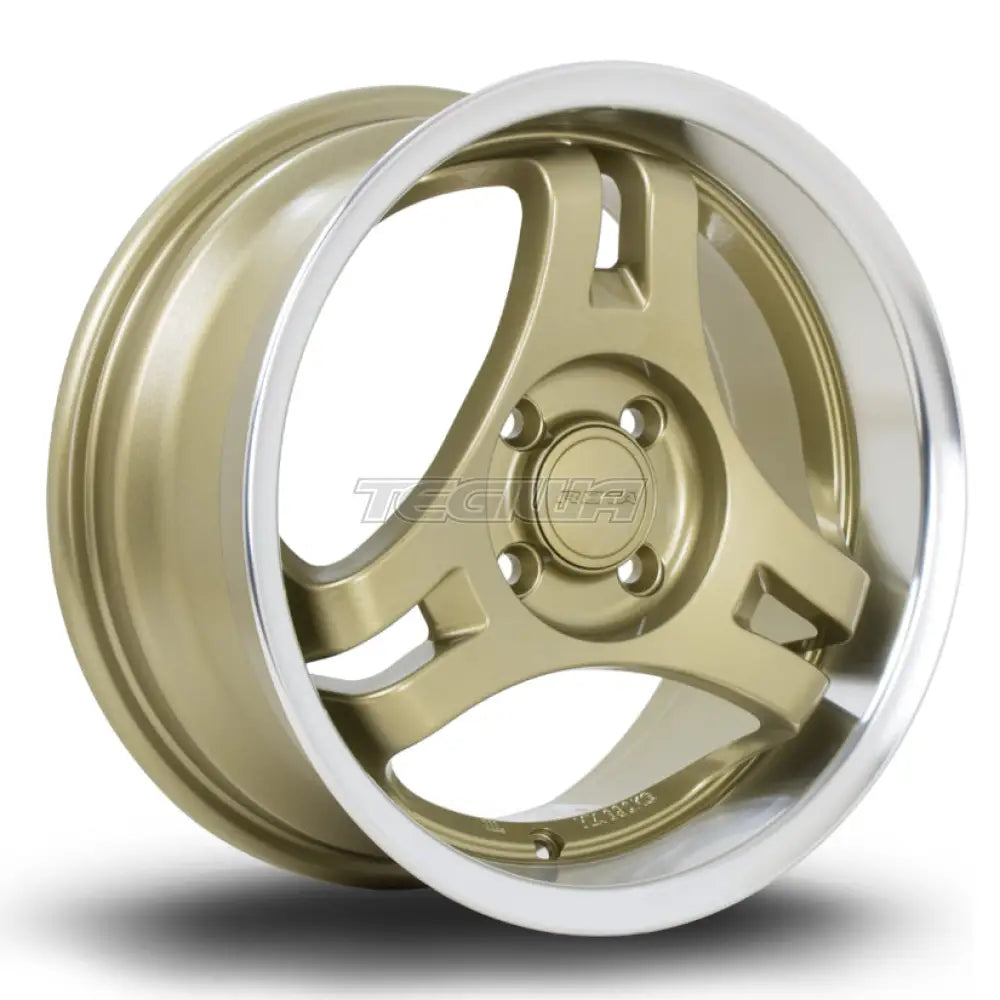 Rota HM3 Alloy Wheel 15x7 ET40 4x100 Gold Polished Lip 67.1mm CB