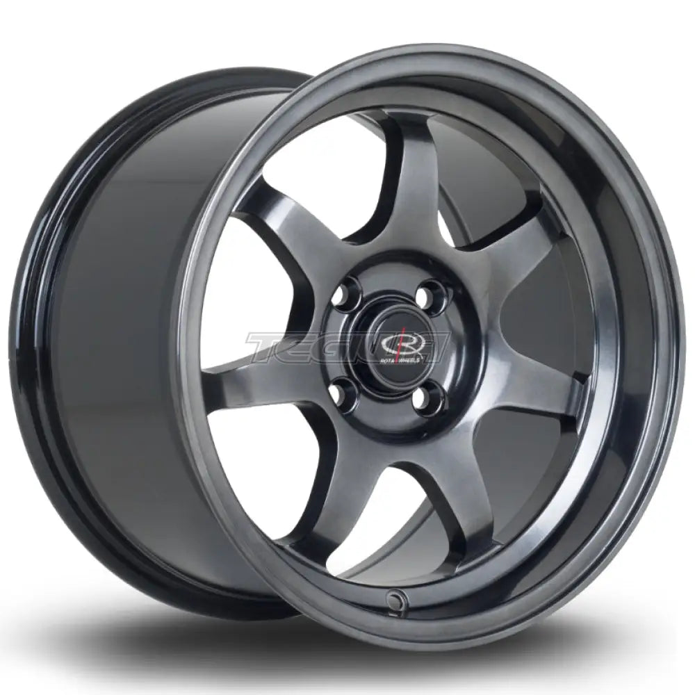 Rota K7 Alloy Wheel 15x9 ET36 4x100 Hyper Black 67.1mm CB