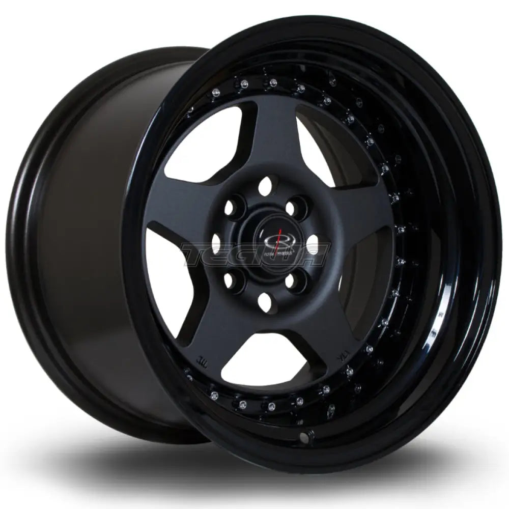 Rota Kyusha Alloy Wheel 15x9 ET0 4x114 Flat Gunmetal Black Lip 73mm CB