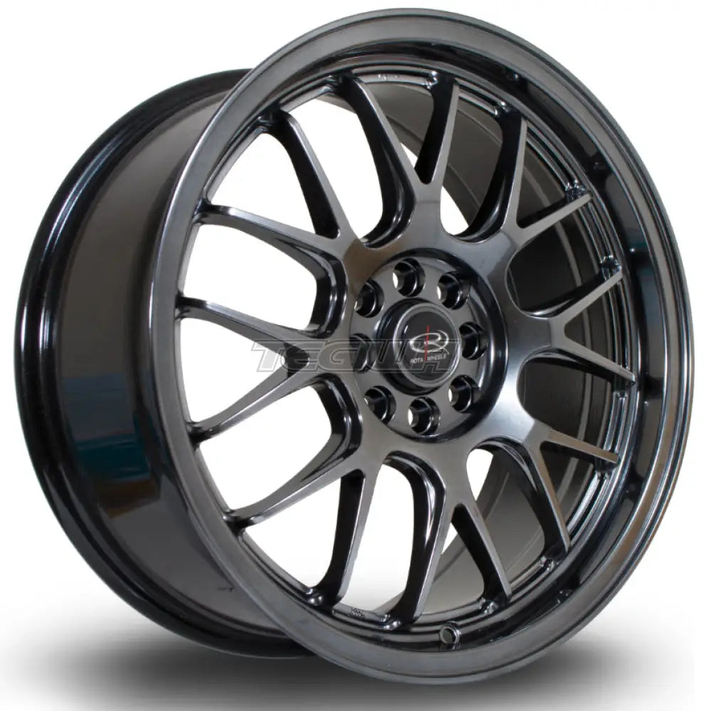 Rota MXR Alloy Wheel 17x7.5 ET40 4x108,4x100 Hyper Black 73mm CB