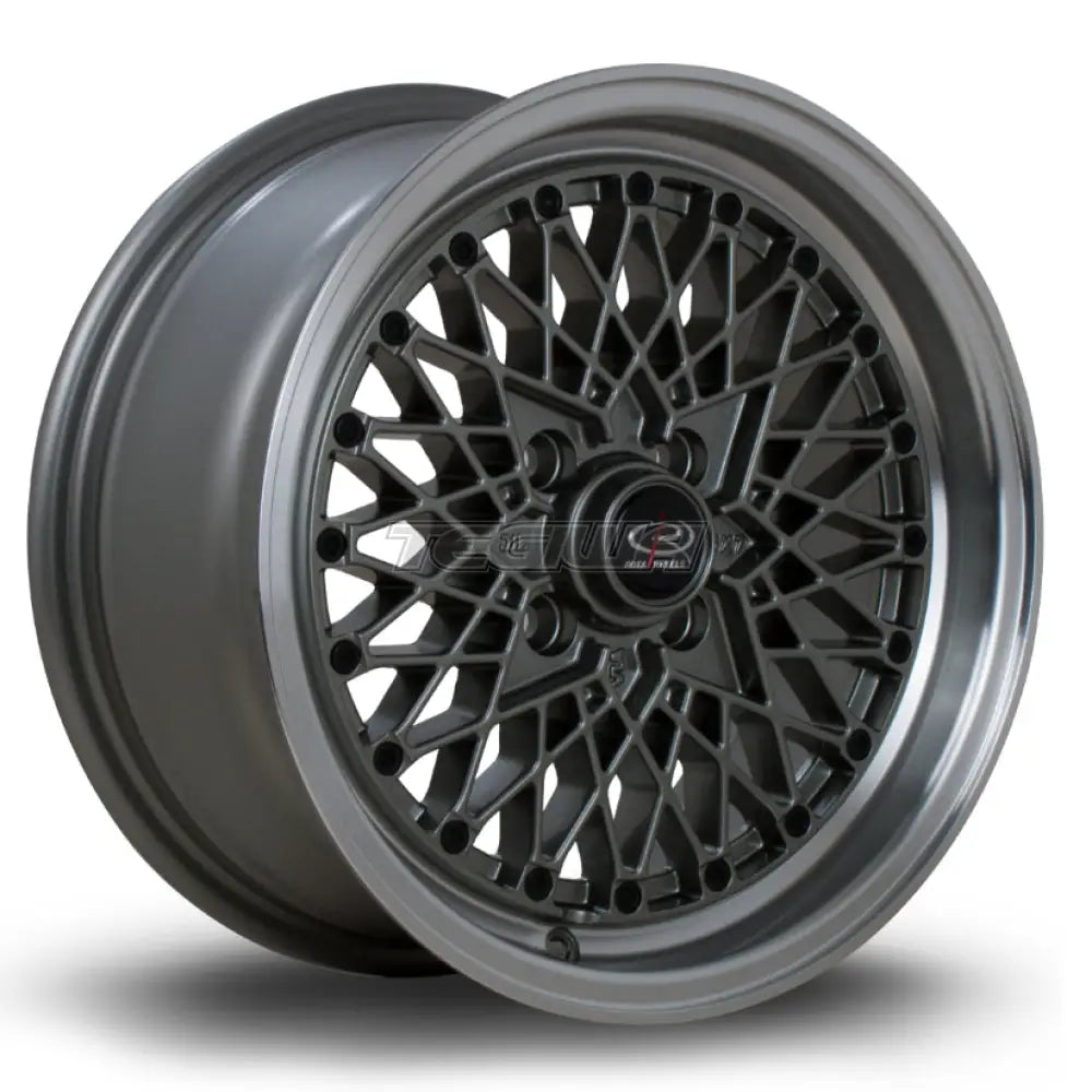 Rota OSMesh Alloy Wheel 15x7 ET30 4x100 Steelgrey Polished Lip 67.1mm CB