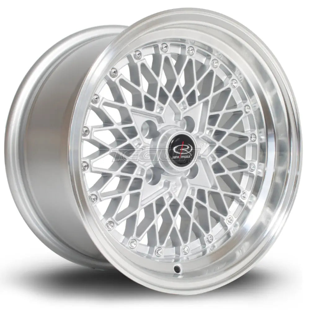 Rota OSMesh Alloy Wheel 15x8 ET20 4x100 Silver Polished Lip 67.1mm CB