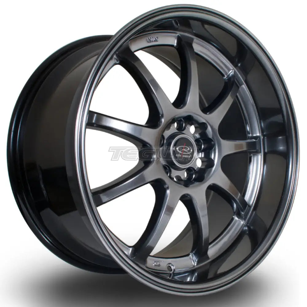 Rota P1R Alloy Wheel 18x9.5 ET38 5x100 Hyper Black 73mm CB