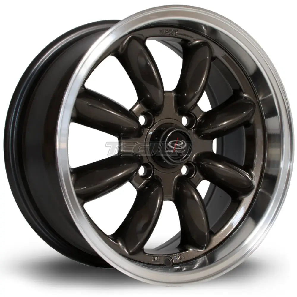 Rota RB Alloy Wheel 15x7 ET30 4x100 Gunmetal Polished Lip 67.1mm CB