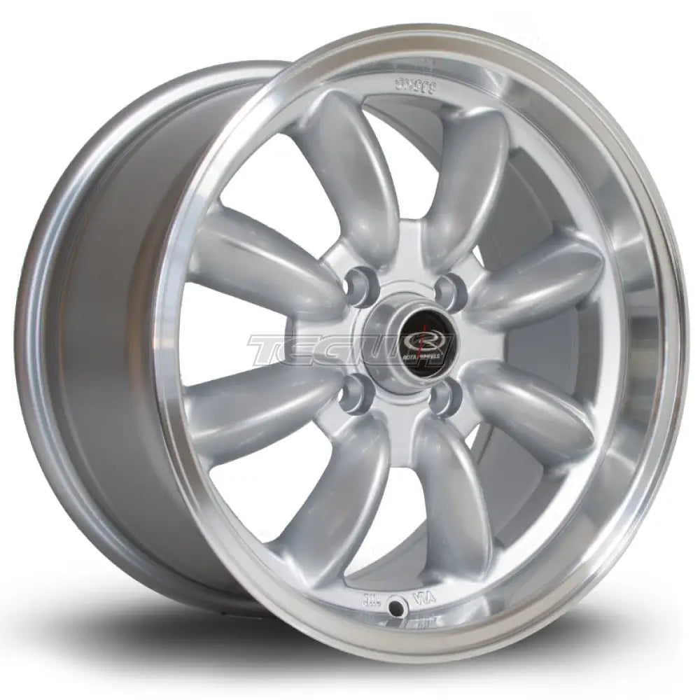 Rota RB Alloy Wheel 15x7 ET4 4x110 Silver Polished Lip 73mm CB