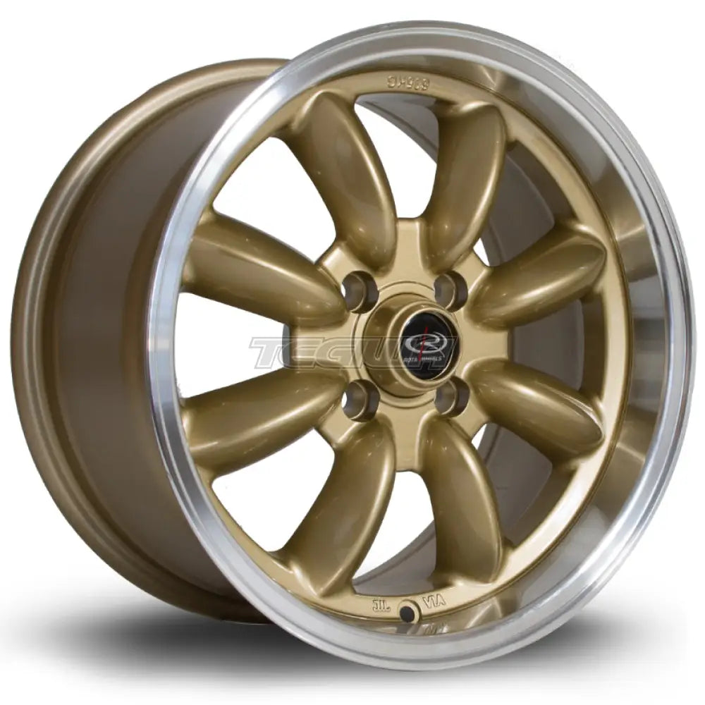 Rota RB Alloy Wheel 15x8 ET30 4x100 Gold Polished Lip 67.1mm CB