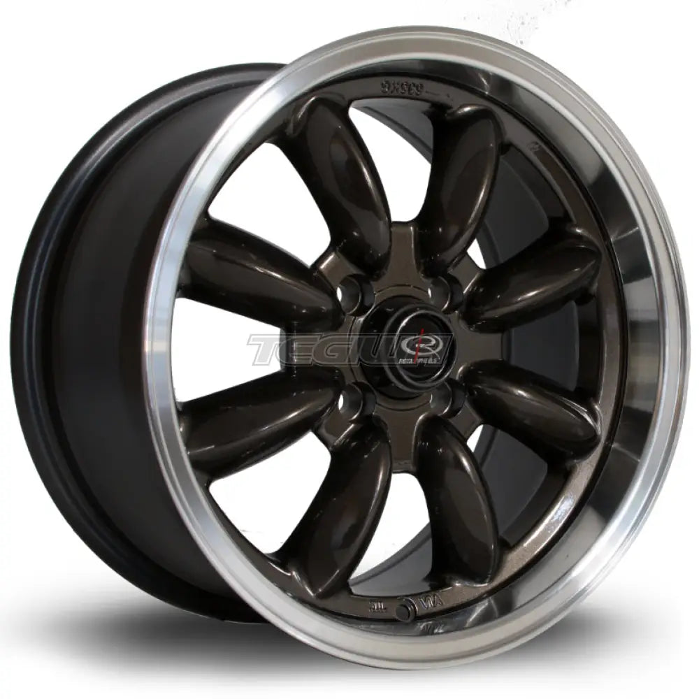 Rota RB Alloy Wheel 15x8 ET30 4x100 Gunmetal Polished Lip 67.1mm CB