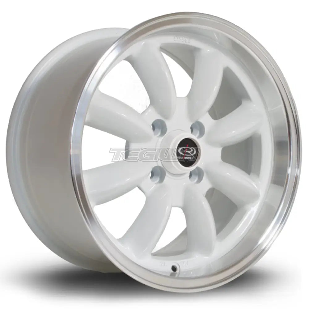 Rota RB Alloy Wheel 15x8 ET30 4x100 White Polished Lip 67.1mm CB
