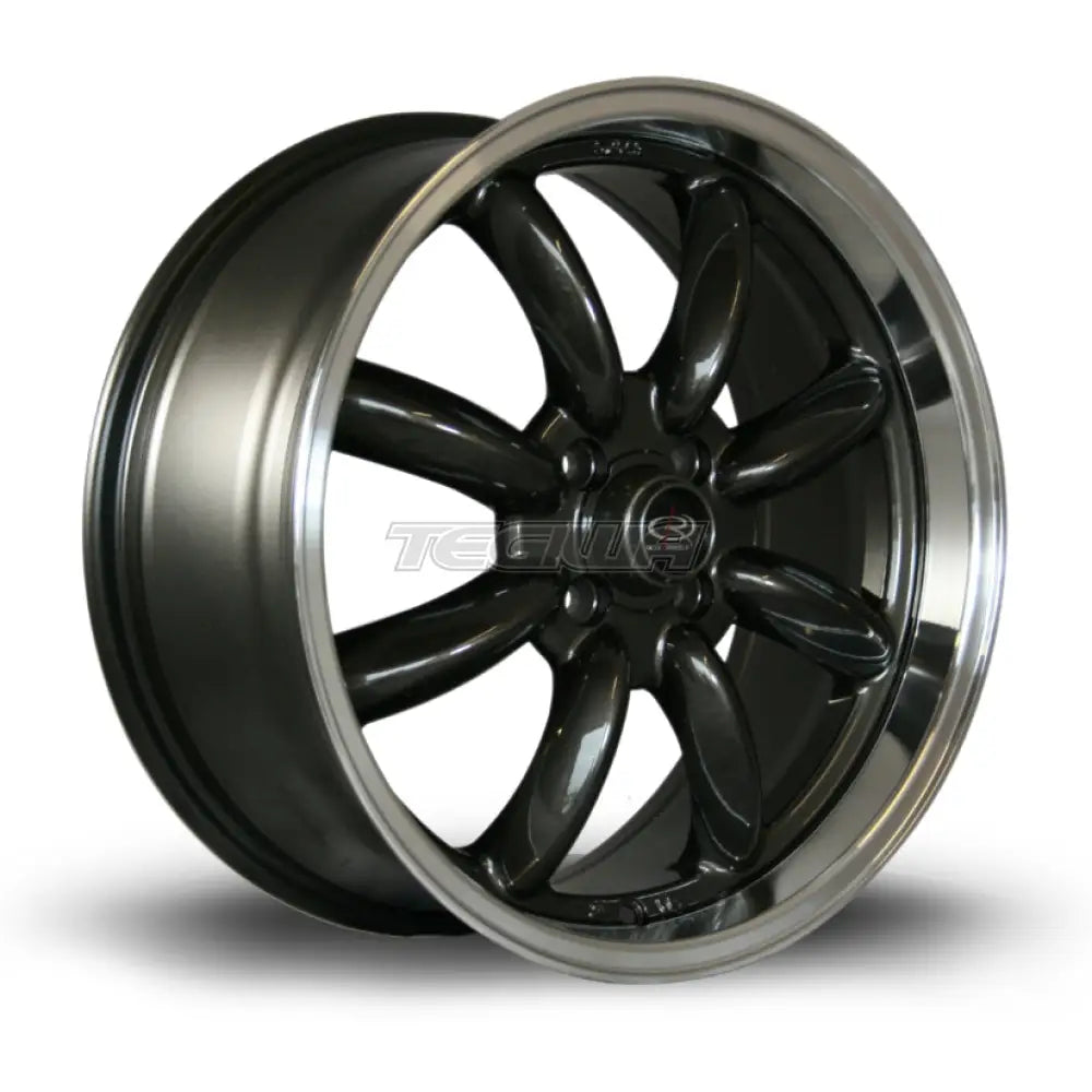 Rota RB Alloy Wheel 17x7.5 ET45 4x100 Gunmetal Polished Lip 67.1mm CB