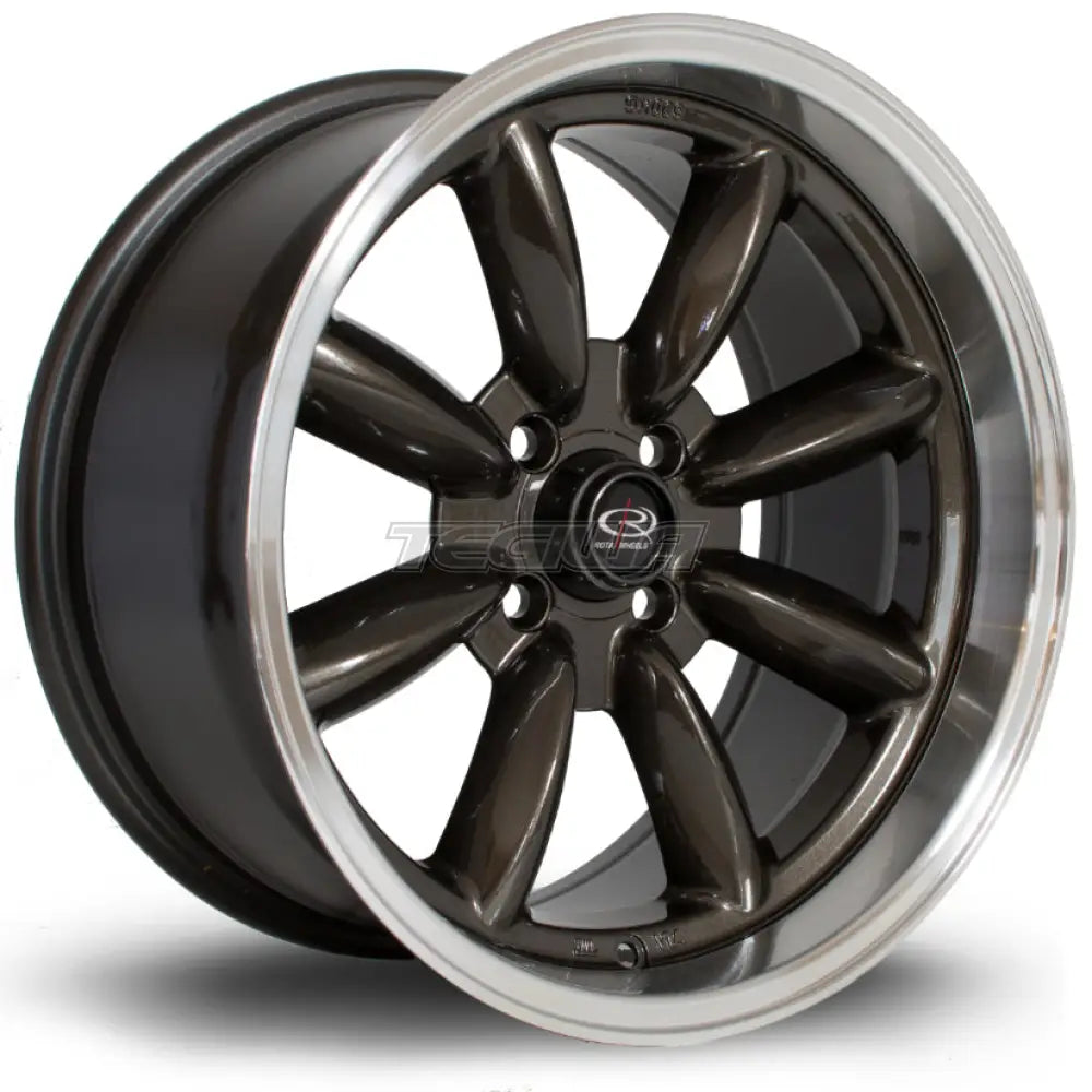 Rota RBR Alloy Wheel 16x8 ET10 4x100 Gunmetal Polished Lip 67.1mm CB