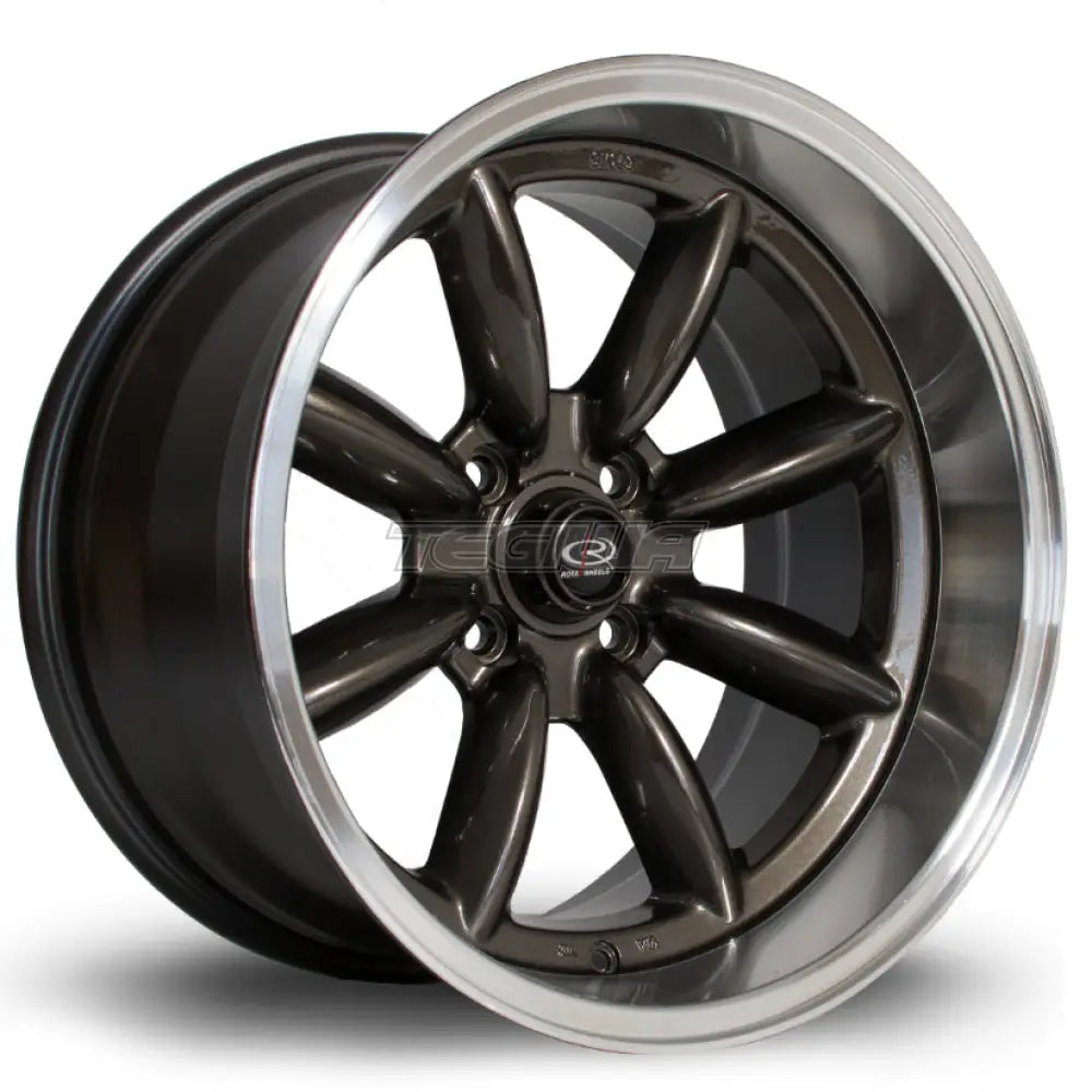 Rota RBX Alloy Wheel 17x9.5 ET-19 4x114 Gunmetal Polished Lip 73mm CB